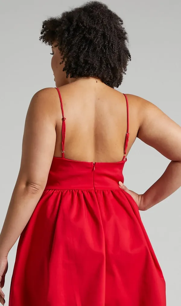 Showpo A-Line Red Dress - Image 3