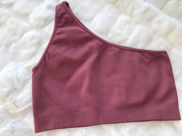 Set Active Ribbed One Shoulder Bra - Image 2