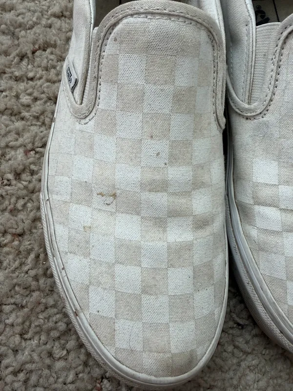 White Vans Checkerboard Slip-On - Image 2