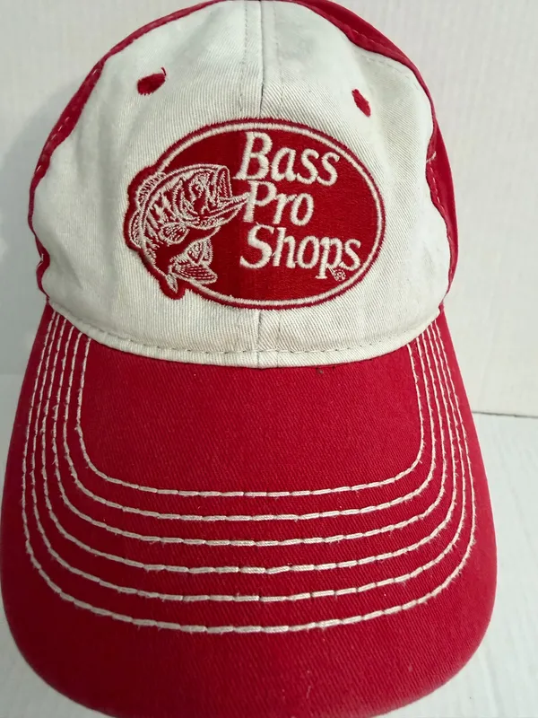 Bass Pro Shops Red and White Logo Trucker Cap - Image 2