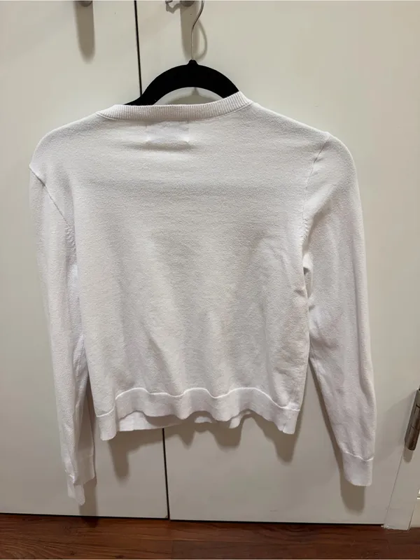 Old Navy White Cardigan Sweater - Image 4