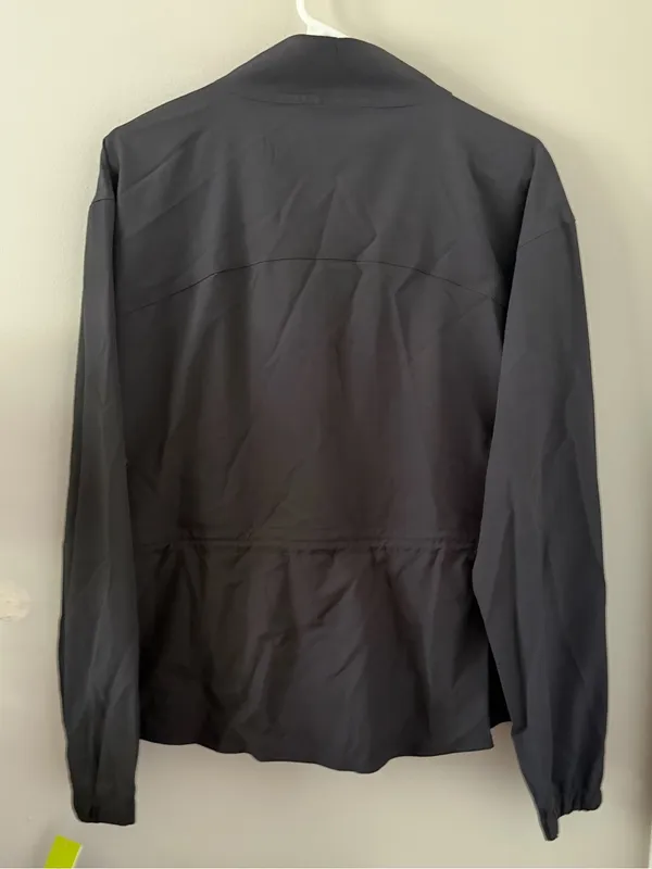 🖤VIVELY Black Running Jacket Full Zip Drawstring Waist Peplum🖤 ~medium 🆕 - Image 6