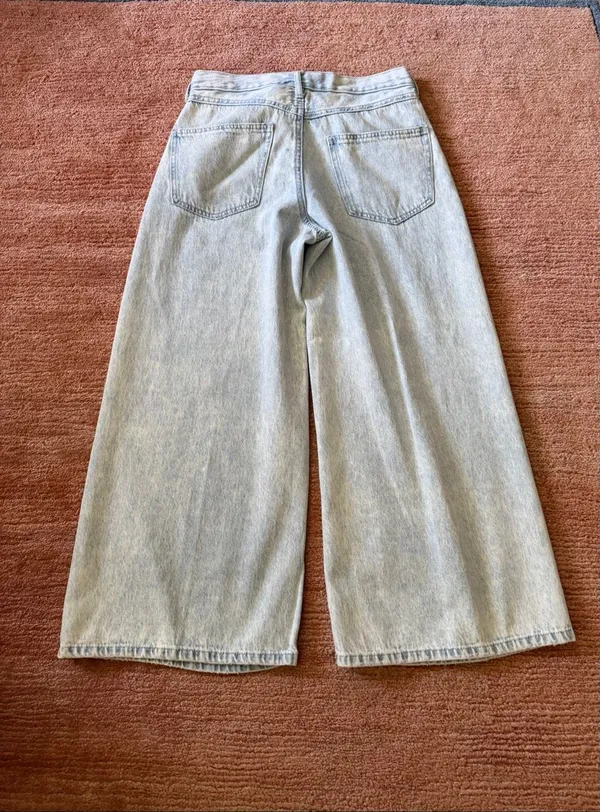 Rewash High Rise Acid Wash Denim Culotte Jeans Size 5/27 - Image 8