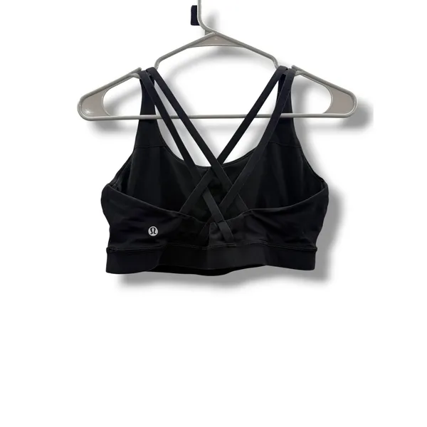 Lululemon‎ Energy Bra Womens 10 Black Strappy Back Medium Support W2326S - Image 2