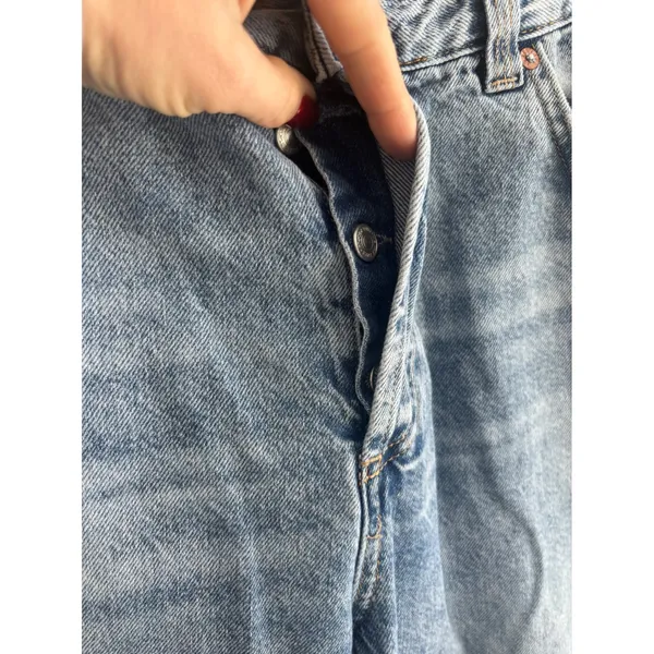 WE THE FREE CRVY‎ SIREN LOW RISE STRAIGHT LEG JEANS 33 layered minimalist boho - Image 3