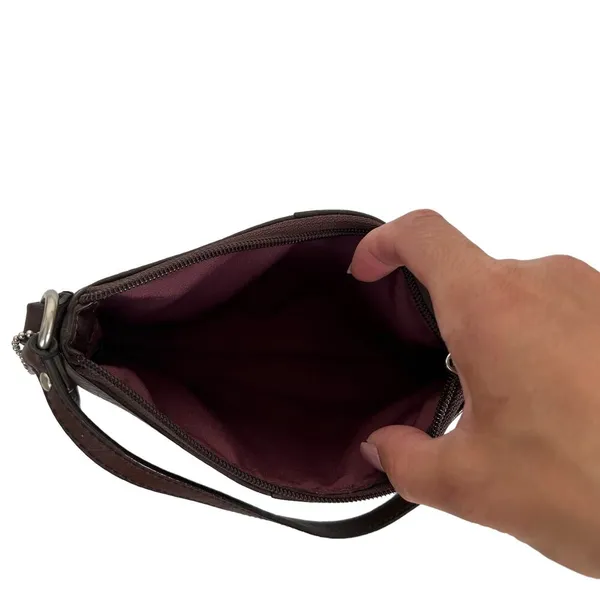 Coach Brown Leather Wristlet Wallet - Image 4