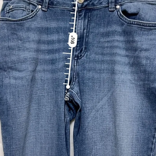 Lee Modern Series Curvy Fit Bootcut Jeans Medium Wash Blue Size‎ 12S Short - Image 8
