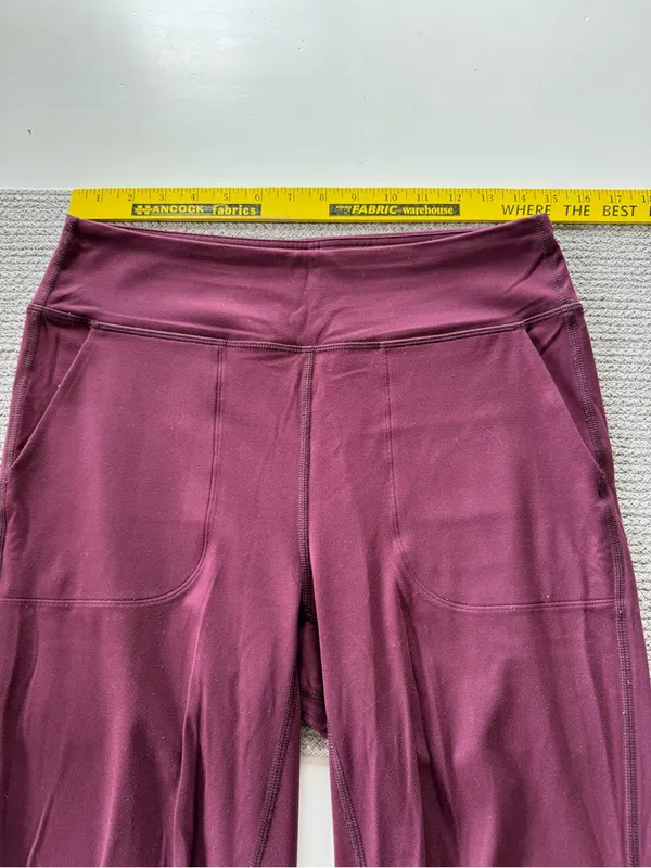CRZ YOGA Butterluxe Burgundy Plum High-Rise Jogger Pants Sz Small - Image 8