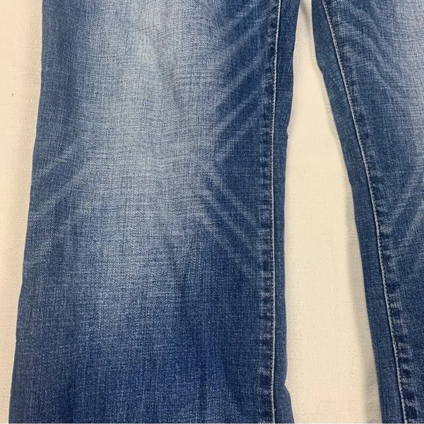 Kancan women's size 32 flare split leg jeans denim xl maurices - Image 6