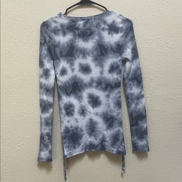 Pink Victoria Secret Tie-Dye Long Sleeve Top - Image 2