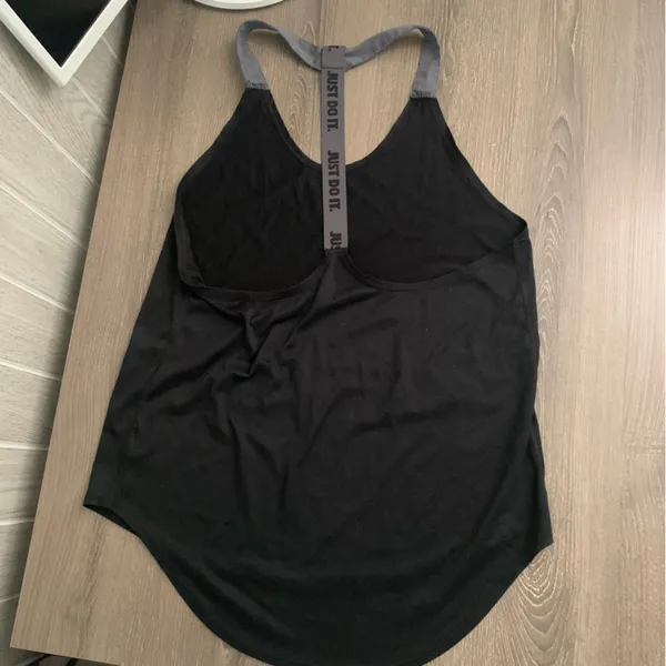 Nike Dri-Fit Elastika Tank Top Racerback T Back Black Gray S - Image 7