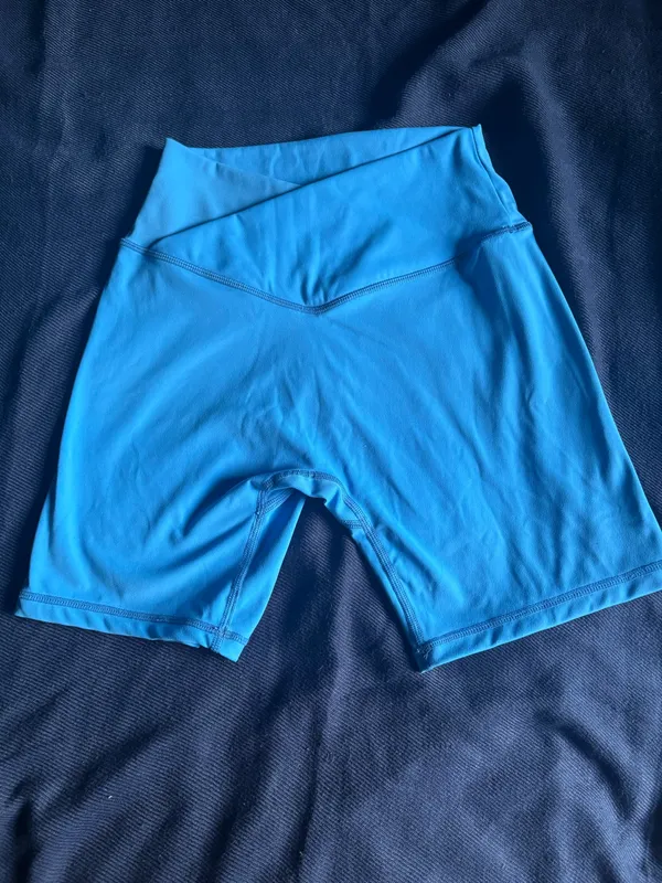 Vivid Blue Ladies’ Athletic Shorts Size M Petite Size M - Image 2