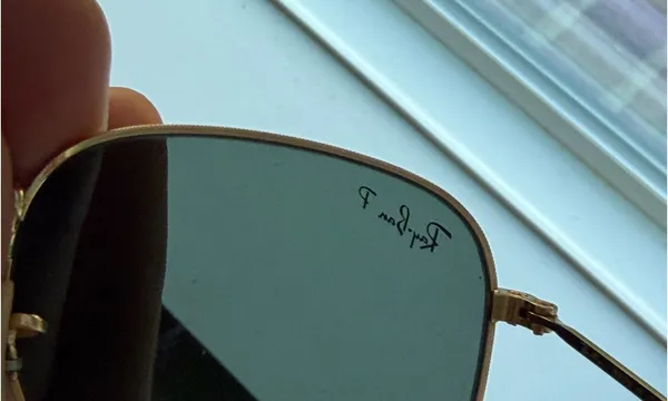 Polarized Ray-Ban Hexagonal Sunglasses Gold Frame - Image 8