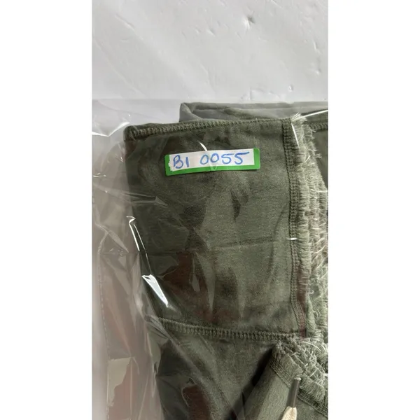 Aerie Women's Soft Landing Trouser Olive Green Size L Wide Leg Drawstring - Image 10