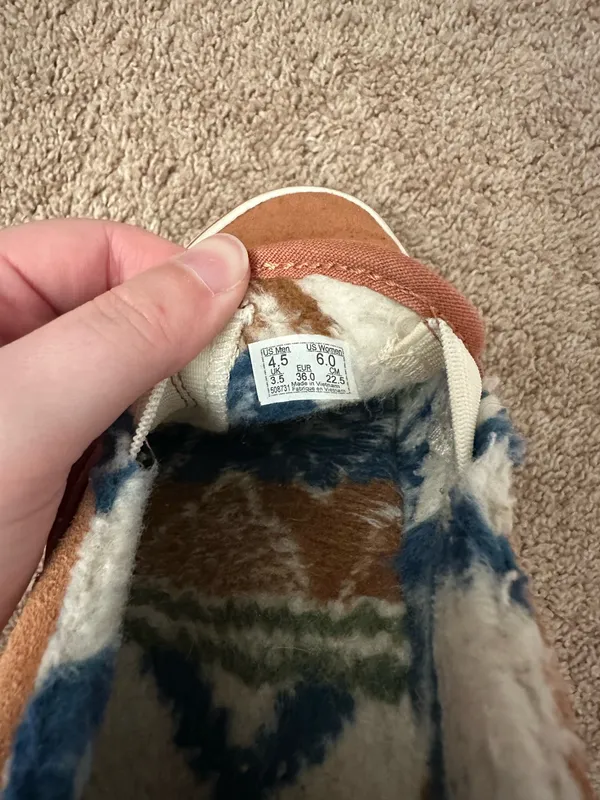 Vans Suede Sherpa Classic Slip On Shoes - Image 10