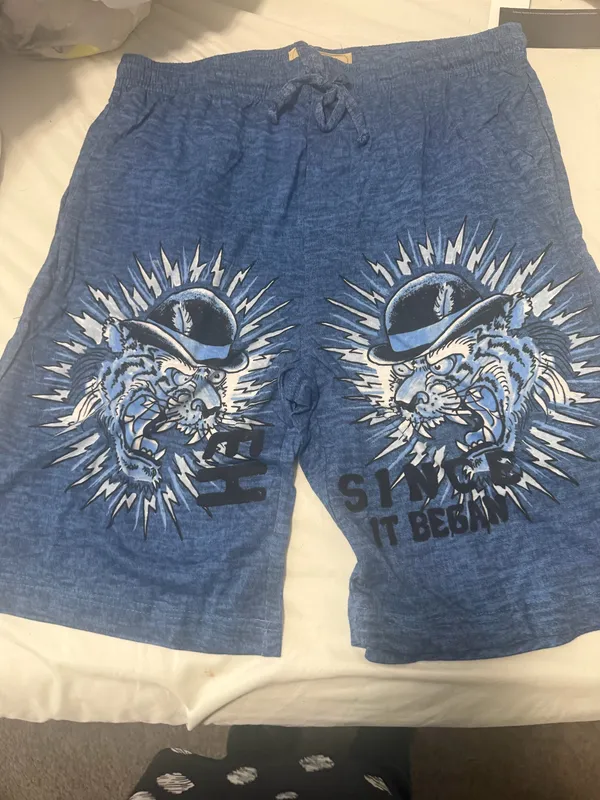 Ed Hardy Men's Heavy Sky Soft Knit Lounge Shorts size - M - Image 3