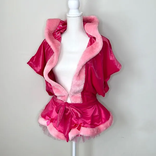 Victoria’s Secret Santa Cape Costume Set - Image 3
