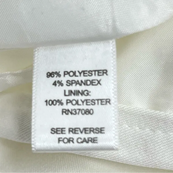 NWT Women’s 10 Elegant ivory White Blazer & Skirt Set FLAWED career wear office - Image 12