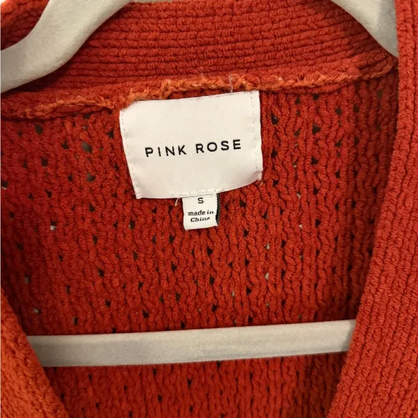 Pink Rose Women's Rust Cardigan Sweater - Image 3