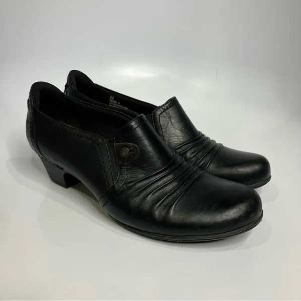 Rockport black leather Adele pumps loafers women’s size 8 business boho minimal‎ - Image 2