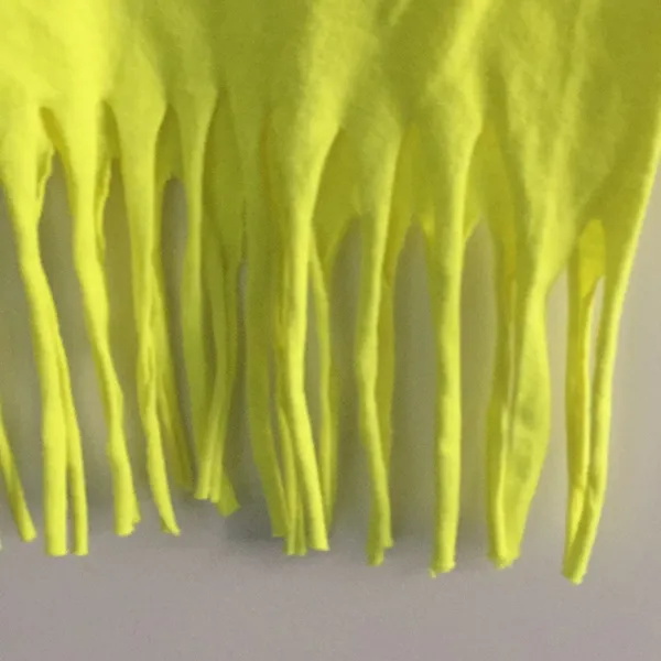 Neon yellow fringe t shirt - Image 3