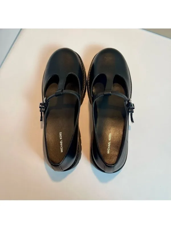Michael Kors Women's Darrington Mary Jane Leather Shoes Black Sz 8.5 - Image 6