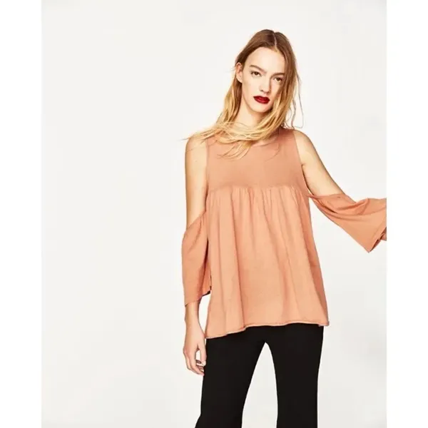 ✨ Frilled Top With Cut-Out Shoulders✨ - Image 3