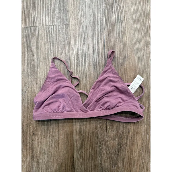 Lululemon Flow‎ Y Bralette Dusty Rose Modal Strappy Triangle Bra Womens Size S - Image 2