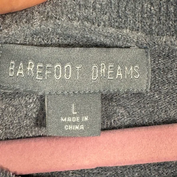 Barefoot Dreams Blue Cozycore Sweater Womens L Casual Casual Soft Plush Classic - Image 8