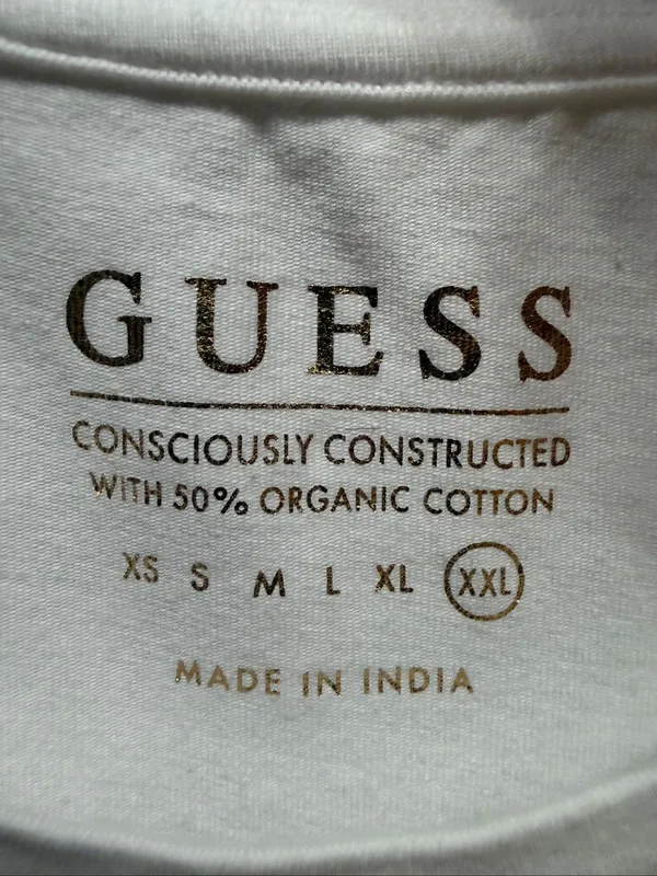 Guess embellished T-shirt white Sz XXL (16) NWT - Image 3