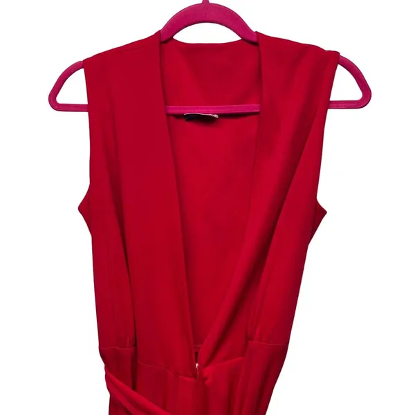Vintage Ayes Unlimited Maxi Dress M/L True Wrap Gown Party Event Christmas - Image 4