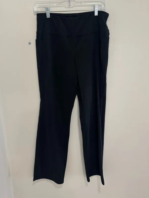 Jockey High-Rise Side Pockets Moisture Wicking Active Yoga Pants Large - Image 3