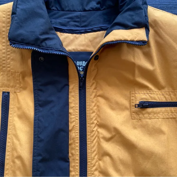 London Fog Mustard Yellow Zipper Lined Jacket Size L (NO HOODIE AVAILABLE)‎ - Image 8