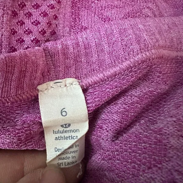 Lululemon Swiftly Tech Short Sleeve Crew Heathered Regal Plum Size 6 - Image 5
