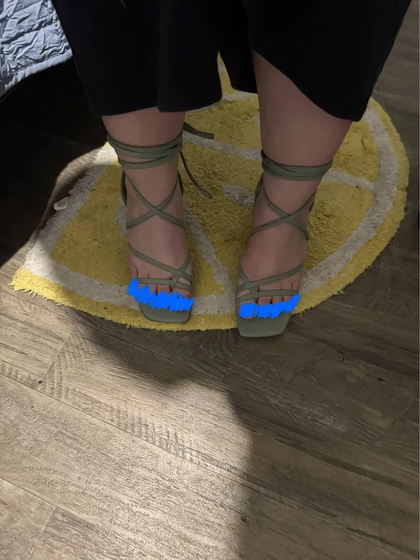 Mixx Shuz Lace Up Heel Green Size 8 - Image 3