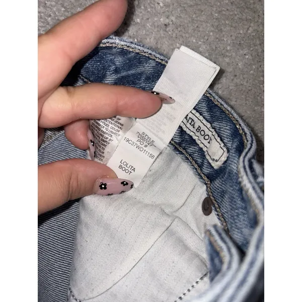 lucky brand jeans womens lolita boot cut jeans 4/27 y2k Low Rise - Image 6