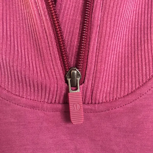 Lululemon Brushed Softstreme Ribbed Half Zip Deep Luxe 2 - Image 8