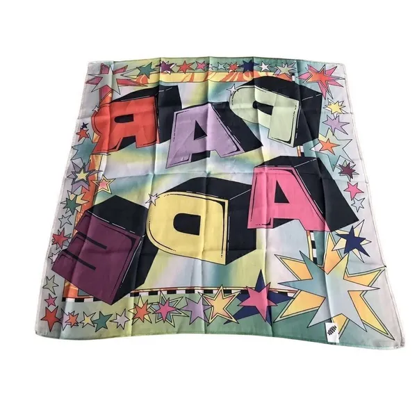 Garage Pride Parade Rainbow Silky Satin Scarf 24" - Image 6