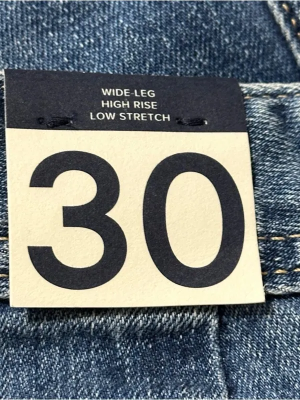 Gap NWT Women’s Size 30 10 Medium Indigo Blue High Rise Wide Leg Cropped Jeans - Image 5