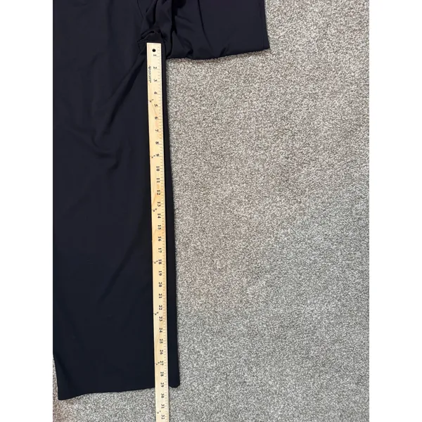 Halara Black Crossover V-Waist Cutout Wide Leg Pleated Pants Medium - Image 7