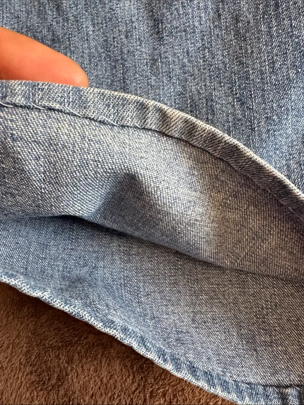 Blue Asphalt Vintage Light Wash Flare Jeans - Wide Leg - Image 10