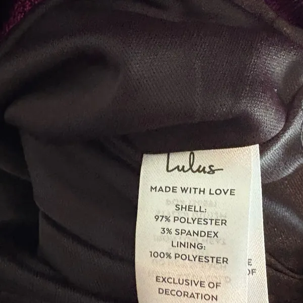 Lulu’s Cut the Line Magenta Shiny Cutout‎ One-Shoulder Mini Dress Size Large - Image 8
