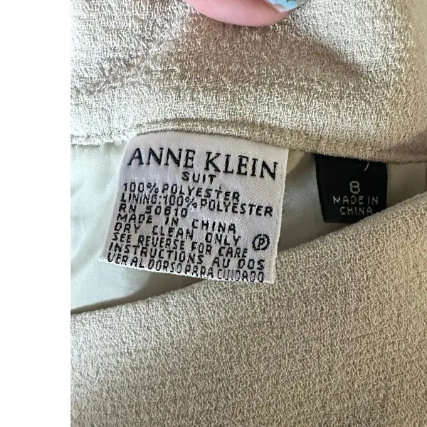 Anne Klein Light Green Lined Skirt – Size 8 Career Preppy - Image 5