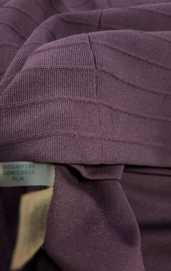 Guess Los Angeles Deep Plum Rhinestone Details Bodycon Dress Glam Date-night - Image 11
