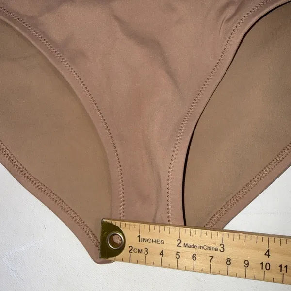 Skims Swim Beige Tan Minimalist High Waist Nude Slimming Bikini Bottoms Sz Small - Image 12