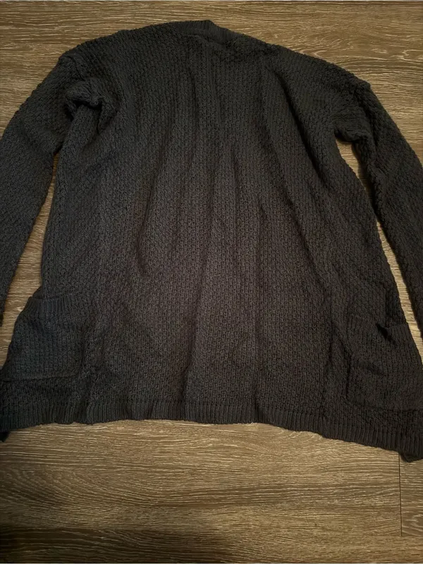 Women’s Open-Front Knit Cardigan Sweater S - Image 2