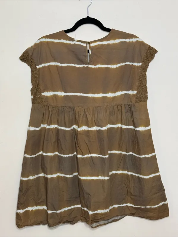 Anthropologie Corey Lynn Calter Brigid Tie-Dye Brown Tunic/ Mini Dress M - Image 6