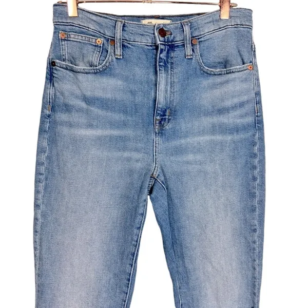 Madewell‎ Women's High-Rise Slim Boyjean Summit Wash Size 26 Denim Casual - Image 7
