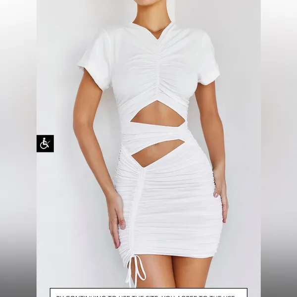 Mistress rocks exhale dress in white - Image 8