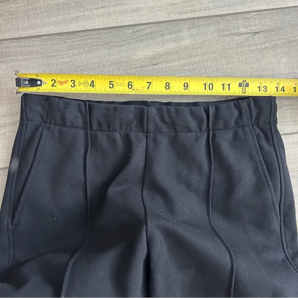 Everlane The Dream Pant Slim Straight Pintuck Pull On Pants Neutral Black S - Image 9